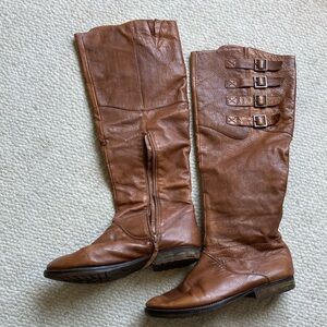 Steve Madden Miidori Brown Genuine Leather size 10 Knee High Riding Boots